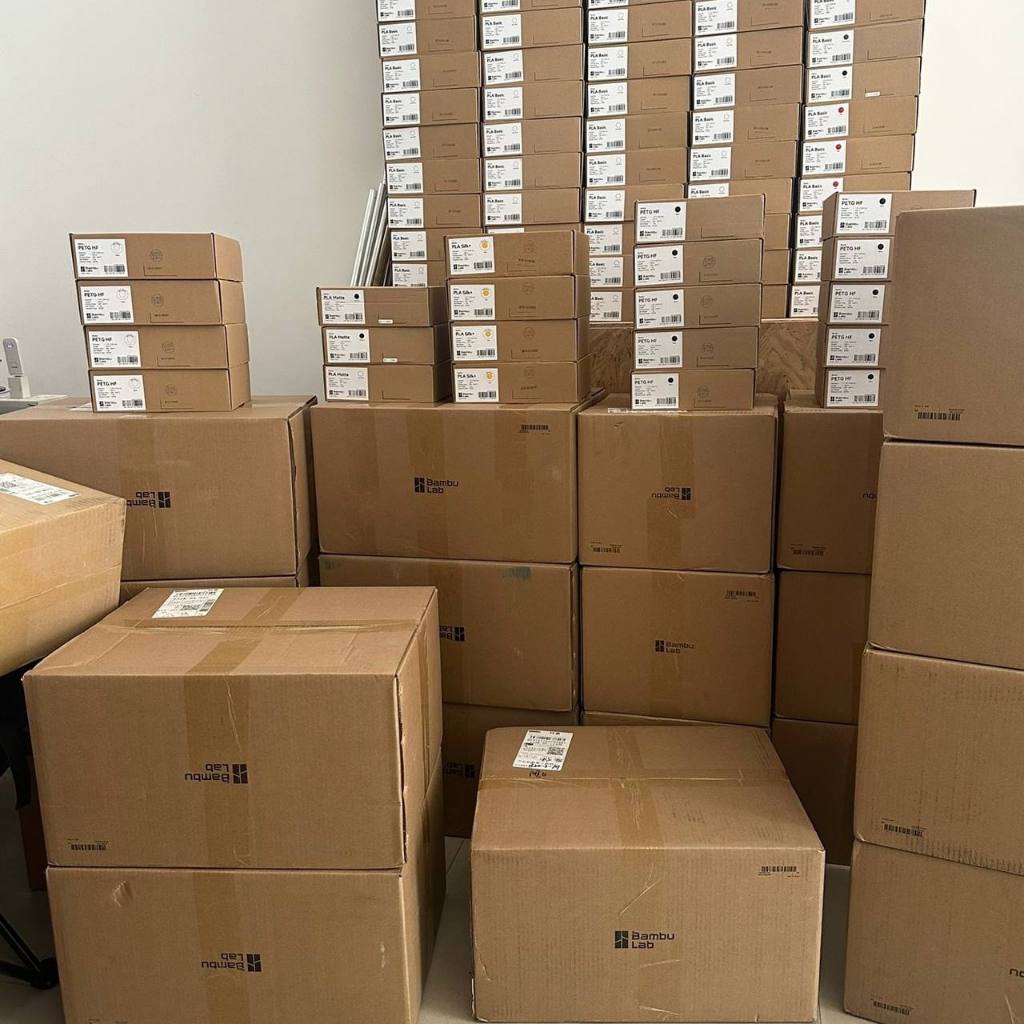 Bambu Lab PLA Matte Filament 1KG RFID Smart Spool | AMS Compatible | X1C P1P A1 | Local SG Ready Stock